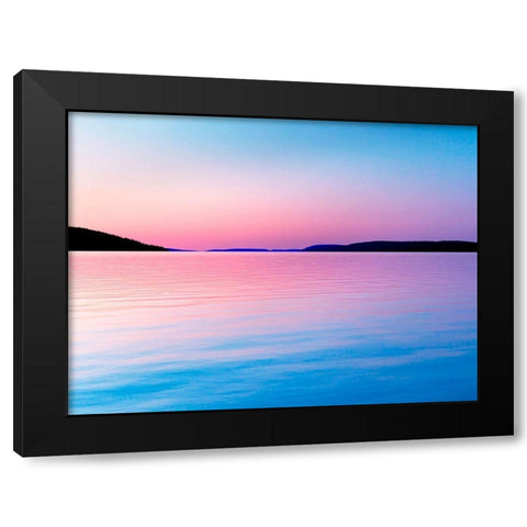 Lakescape III Black Modern Wood Framed Art Print by McLoughlin, James
