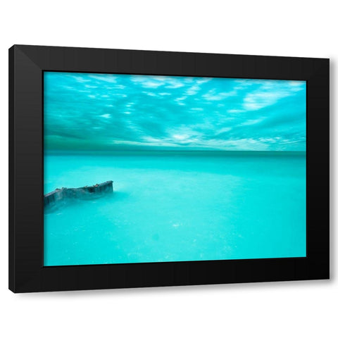 Lakescape VII Black Modern Wood Framed Art Print by McLoughlin, James