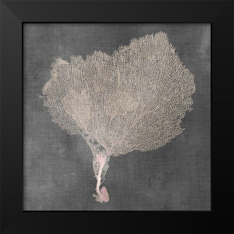 Natural Sea Fan VIII Black Modern Wood Framed Art Print by Vision Studio