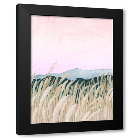 Wheaten Dawn II Black Modern Wood Framed Art Print by Popp, Grace