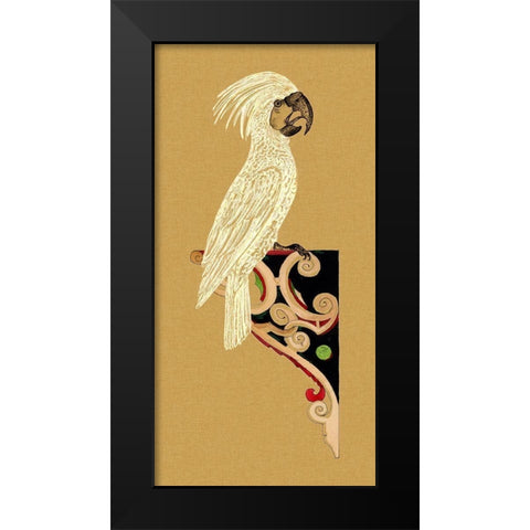 Bird Impression I Black Modern Wood Framed Art Print by Wang, Melissa