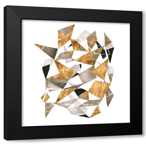 Gilded Chrysalis I Black Modern Wood Framed Art Print with Double Matting by Popp, Grace
