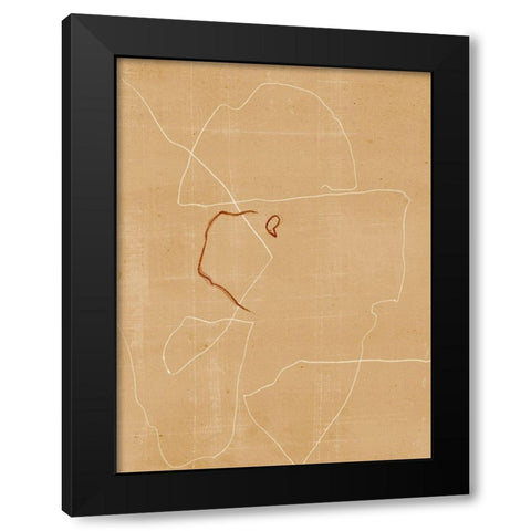 Sediments I Black Modern Wood Framed Art Print by Wang, Melissa