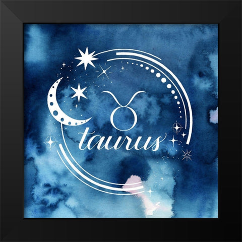 Watercolor Astrology II Black Modern Wood Framed Art Print by Popp, Grace