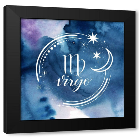 Watercolor Astrology VI Black Modern Wood Framed Art Print by Popp, Grace