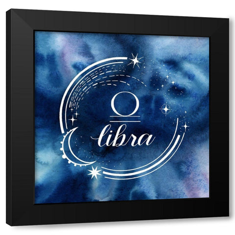 Watercolor Astrology VII Black Modern Wood Framed Art Print by Popp, Grace