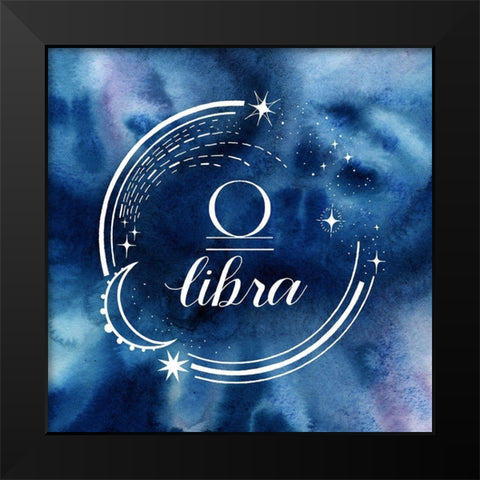 Watercolor Astrology VII Black Modern Wood Framed Art Print by Popp, Grace