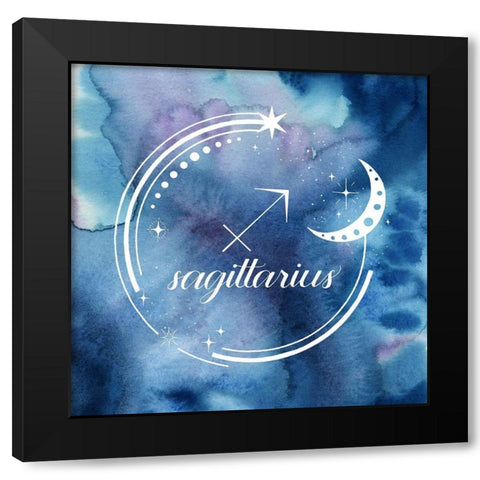 Watercolor Astrology IX Black Modern Wood Framed Art Print by Popp, Grace