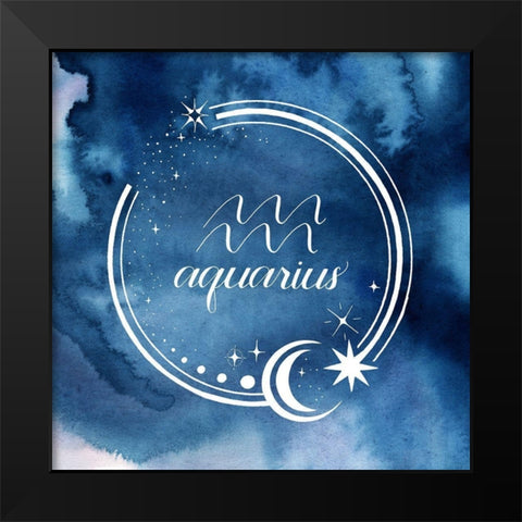 Watercolor Astrology XI Black Modern Wood Framed Art Print by Popp, Grace