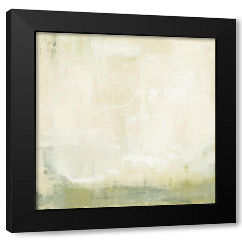 Olive Horizon I Black Modern Wood Framed Art Print with Double Matting by Goldberger, Jennifer