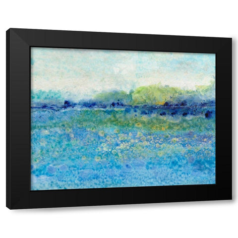 Shimmering Water I Black Modern Wood Framed Art Print with Double Matting by OToole, Tim