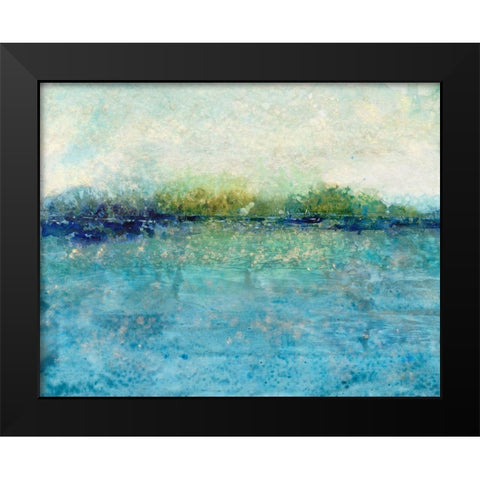 Shimmering Water II Black Modern Wood Framed Art Print by OToole, Tim