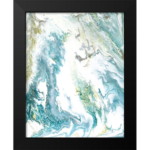 Tidal Drift II Black Modern Wood Framed Art Print by Studio W