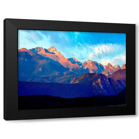 Mountainscape Photograph I Black Modern Wood Framed Art Print by McLoughlin, James