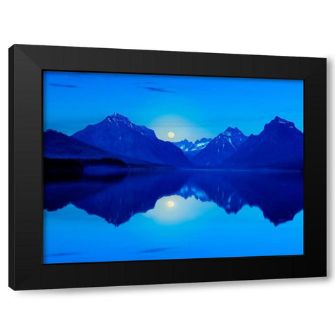 Mountainscape Photograph II Black Modern Wood Framed Art Print with Double Matting by McLoughlin, James