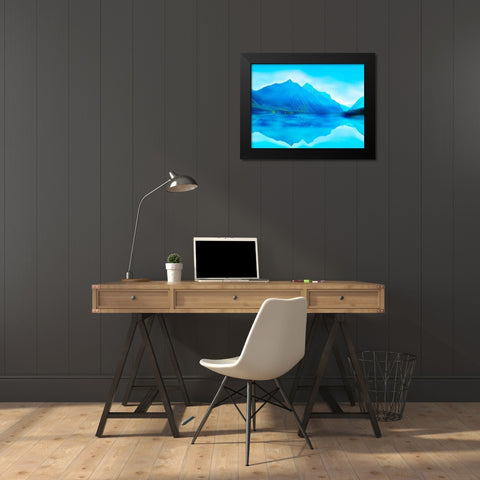 Mountainscape Photograph III Black Modern Wood Framed Art Print by McLoughlin, James