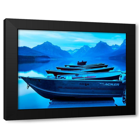 Mountainscape Photograph IV Black Modern Wood Framed Art Print with Double Matting by McLoughlin, James