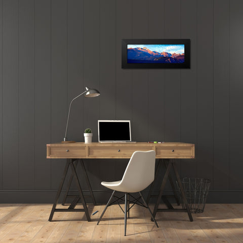 Mountainscape Panorama III Black Modern Wood Framed Art Print by McLoughlin, James