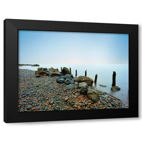 Seascape Photo I Black Modern Wood Framed Art Print by McLoughlin, James