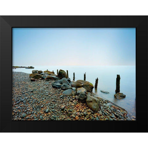 Seascape Photo I Black Modern Wood Framed Art Print by McLoughlin, James