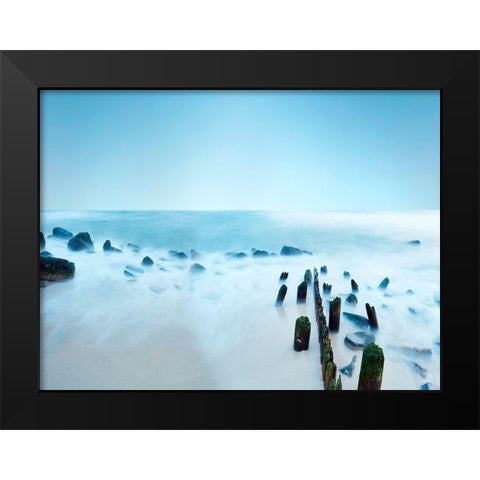 Seascape Photo III Black Modern Wood Framed Art Print by McLoughlin, James