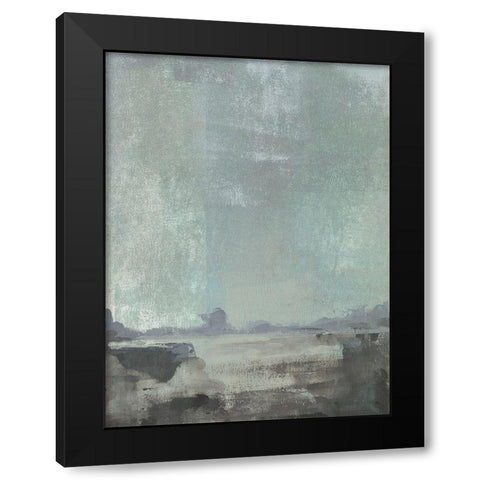 Riverlands II Black Modern Wood Framed Art Print with Double Matting by Green, Jacob