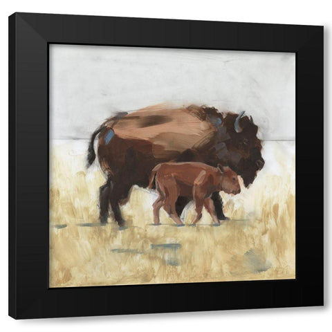 Lodge Guardian III Black Modern Wood Framed Art Print by Green, Jacob