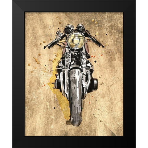 Metallic Rider I Black Modern Wood Framed Art Print by Warren, Annie