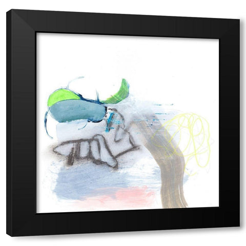 Gathering I Black Modern Wood Framed Art Print with Double Matting by Fuchs, Jodi