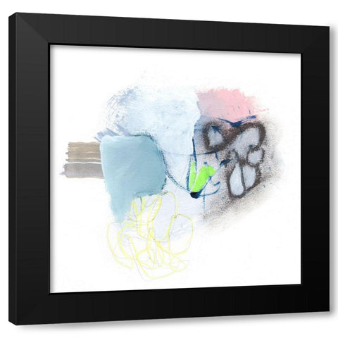 Gathering II Black Modern Wood Framed Art Print with Double Matting by Fuchs, Jodi