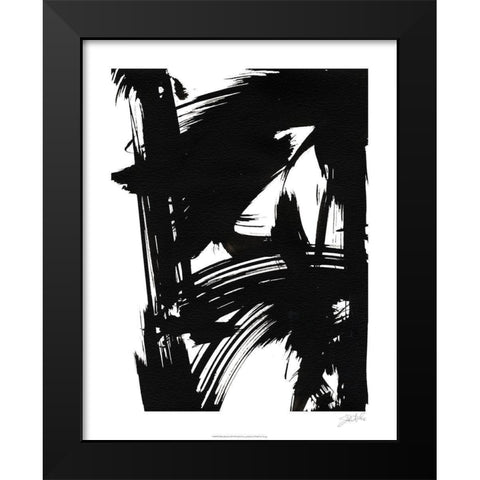 Black Bamboo II Black Modern Wood Framed Art Print by Fuchs, Jodi