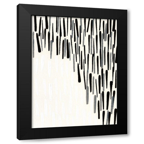 Tonal I Black Modern Wood Framed Art Print with Double Matting by Fuchs, Jodi