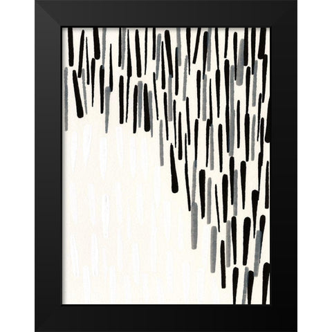 Tonal I Black Modern Wood Framed Art Print by Fuchs, Jodi