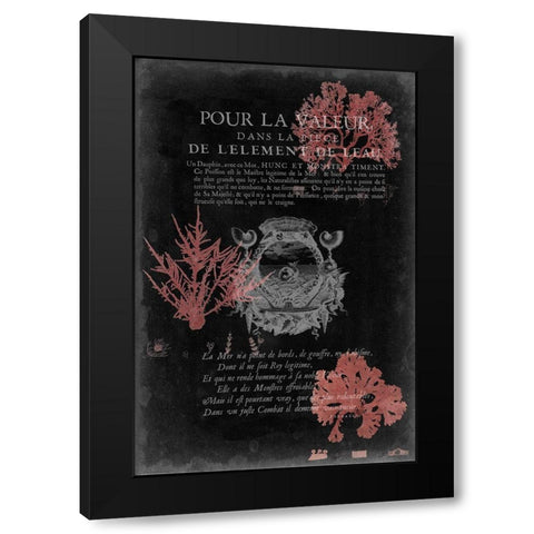 Pour La Mer I Black Modern Wood Framed Art Print with Double Matting by Studio W