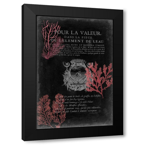 Pour La Mer II Black Modern Wood Framed Art Print with Double Matting by Studio W