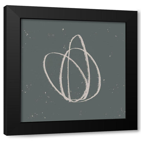 Rock Clutch I Black Modern Wood Framed Art Print with Double Matting by Green, Jacob