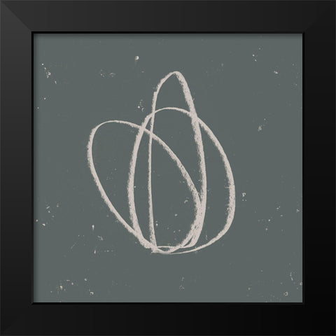 Rock Clutch I Black Modern Wood Framed Art Print by Green, Jacob