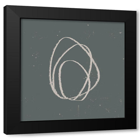 Rock Clutch II Black Modern Wood Framed Art Print with Double Matting by Green, Jacob