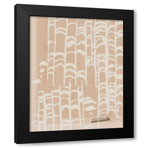 Dry Grass I Black Modern Wood Framed Art Print by Wang, Melissa