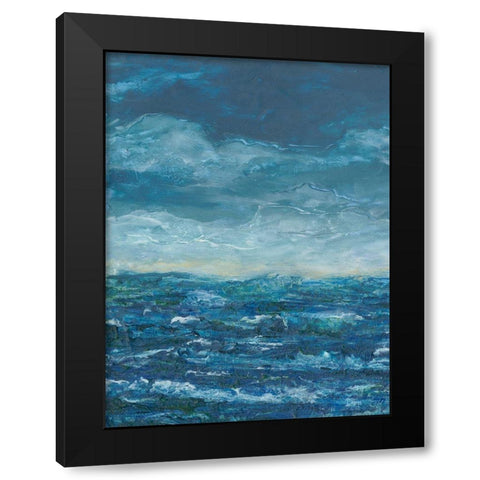 Dark Seas I Black Modern Wood Framed Art Print by Chandler, Sharon