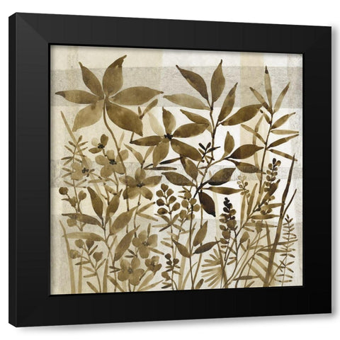 Neutral Garden I Black Modern Wood Framed Art Print with Double Matting by OToole, Tim