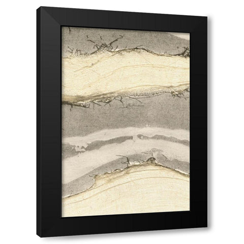 Flux III Black Modern Wood Framed Art Print with Double Matting by Lam, Vanna