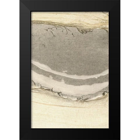 Embellished Flux I Black Modern Wood Framed Art Print by Lam, Vanna
