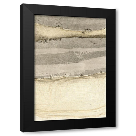 Embellished Flux II Black Modern Wood Framed Art Print with Double Matting by Lam, Vanna