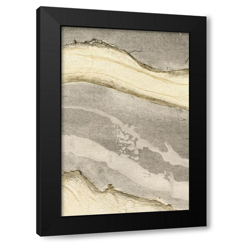 Embellished Flux IV Black Modern Wood Framed Art Print by Lam, Vanna