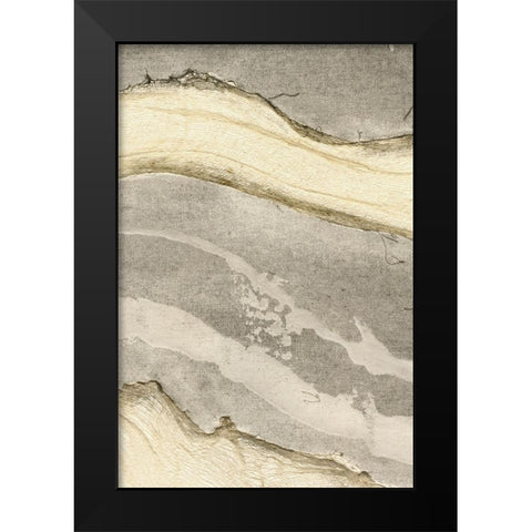 Embellished Flux IV Black Modern Wood Framed Art Print by Lam, Vanna