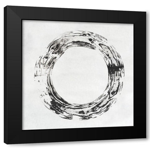 Endgrain I Black Modern Wood Framed Art Print by Lam, Vanna
