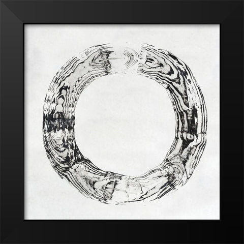 Endgrain II Black Modern Wood Framed Art Print by Lam, Vanna