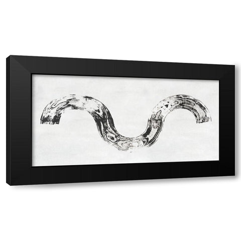 Endgrain IV Black Modern Wood Framed Art Print by Lam, Vanna