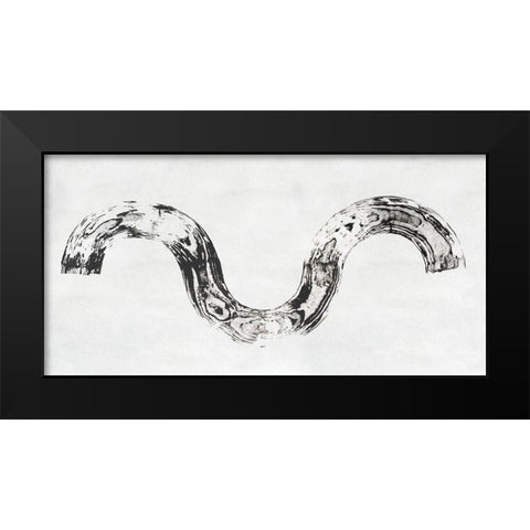 Endgrain IV Black Modern Wood Framed Art Print by Lam, Vanna